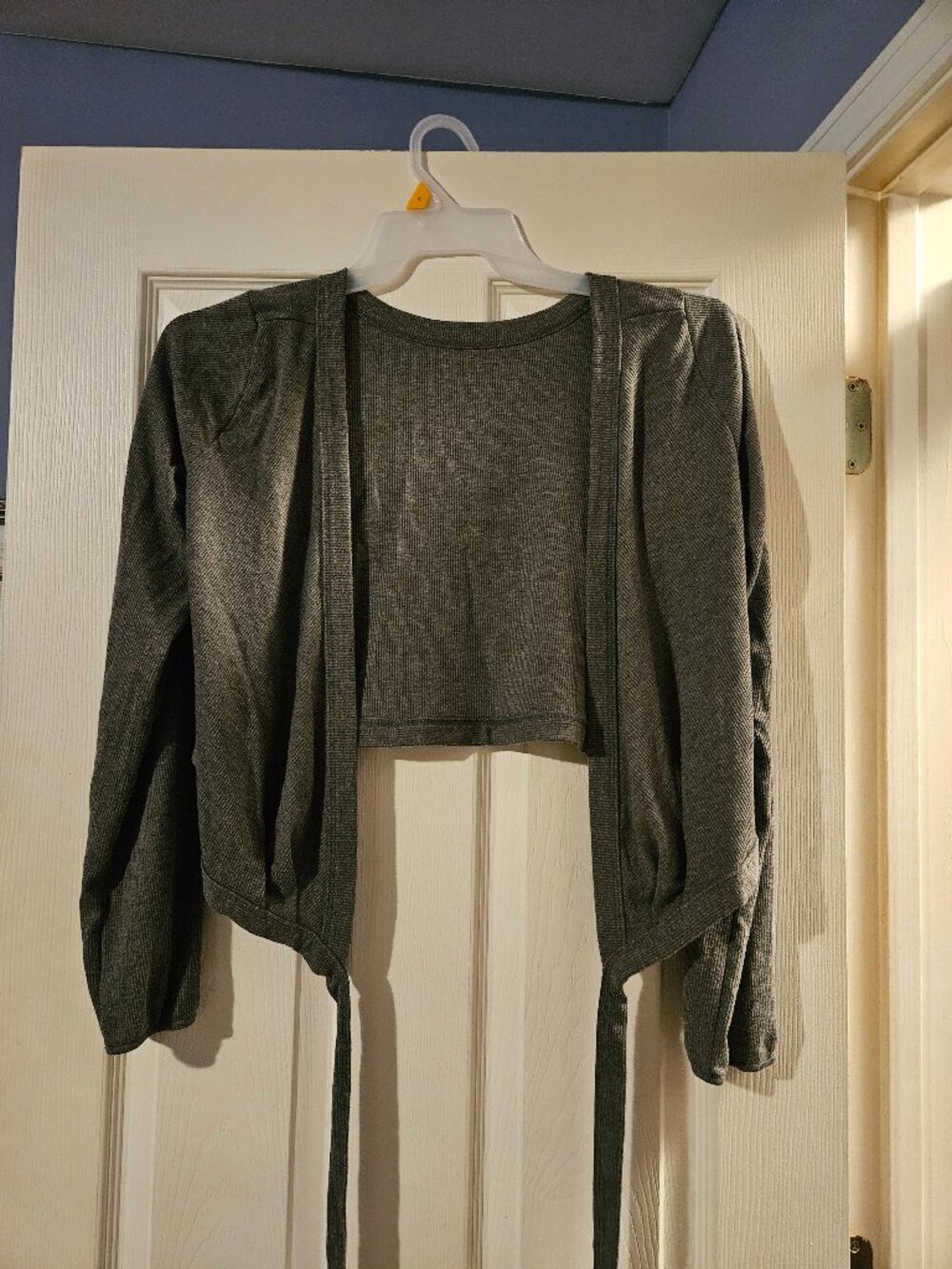 Latched mama long sleeve wrap sweater